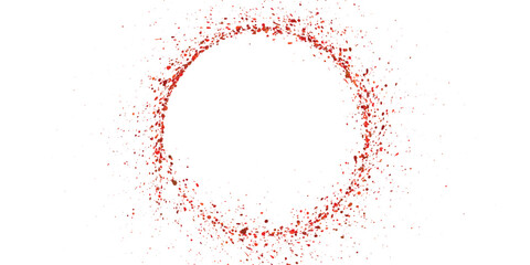 splatter effect of symbol sign with red color blood