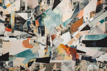 Abstract collage texture