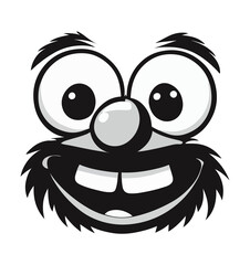 Happy-go-Lucky: A Smiling Cartoon Face