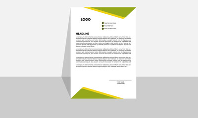 Minimalist Creative & Clean business style letterhead Template