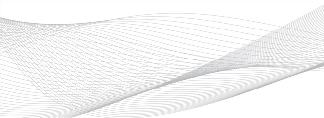 Macro photo of abstract bright wavy lines on black background. Abstract modern background.