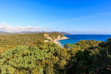 Sea coast landscape in Sardinia