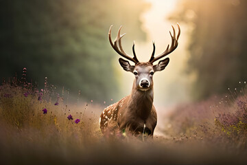 Deer in the Forest.