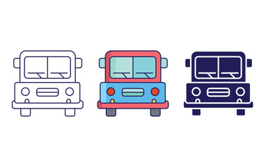 School Bus vector icon