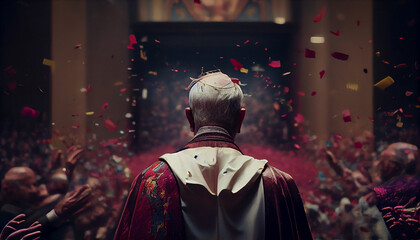 Fototapeta premium padre in the church