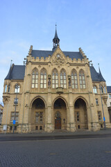 Fototapeta na wymiar Erfurt, Germany, historic City Hall building in the town center
