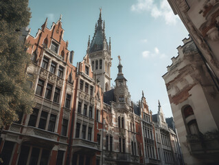 Fototapeta premium historical bulding, ai generated