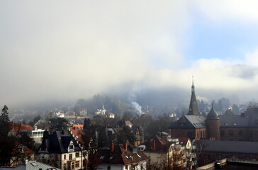 Freiburg-Herdern erwacht aus dem Nebel