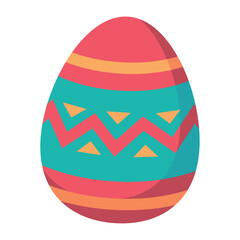 Isolated colored easter egg icon Vector