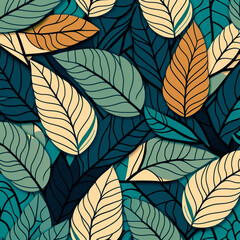 Tropical Leaves: A Texture-rich Background. Generative AI.