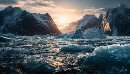 Fototapeta na wymiar The Icy Beauty of the North: A Polar Landscape