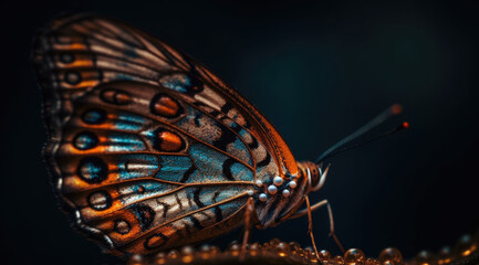 Naklejka na ściany i meble Butterfly Wings Captured in Stunning Detail with Awe-Inspiring Clarity