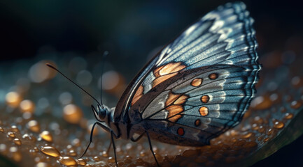 Fototapeta na wymiar Butterfly Wings Captured in Stunning Detail PNG