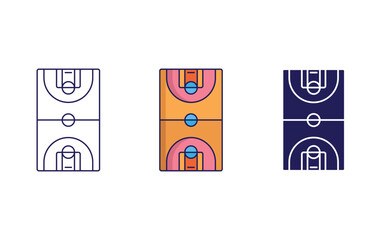 Basketball Stadium vector icon