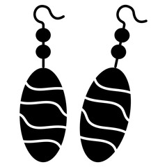 A perfect design icon of earrings