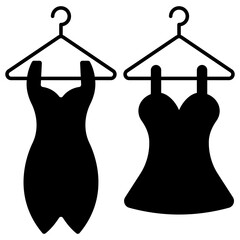 Beautiful design icon of womenswear 