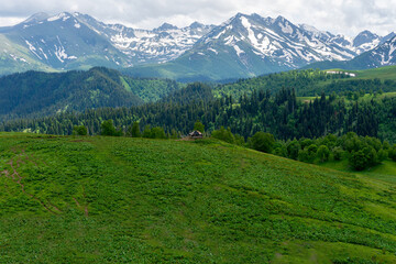 view of the cascade of mountains