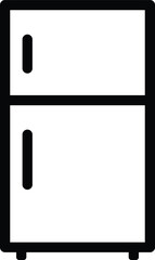 refrigerator icon vector . fridge icon . freezer symbol