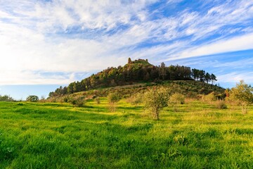 Fototapeta na wymiar Castle of Monreale, old castle near Barumini