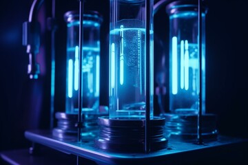 UV lamps for water sterilization. Generative AI