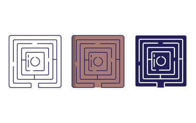 Labyrinth vector icon
