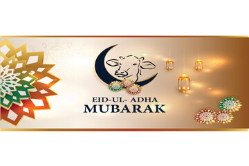 Eid Mubarak card design template