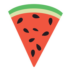Isolated colored watermelon fruit icon Vector - obrazy, fototapety, plakaty