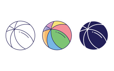 Ball vector icon