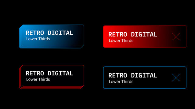 Retro Digital Lower Thirds