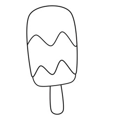 Ice cream doodle line