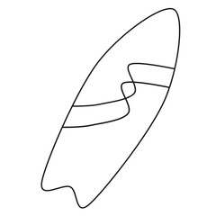 surfboard With doodle style