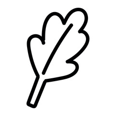 Isolated seaonal leaf icon outline design Vector
