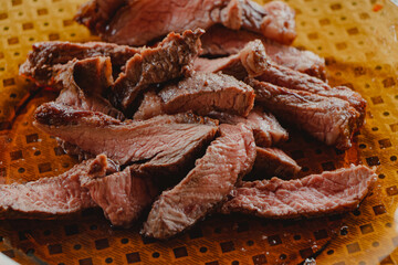 chopped pieces of meat