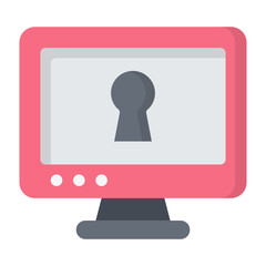 Online Safety Flat Icon