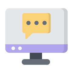 Online Help Flat Icon