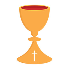 Isolated colored holy grail icon Vector