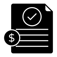 Business Decision Glyph Icon