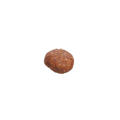 Delicious single dog food ball over isolated white background