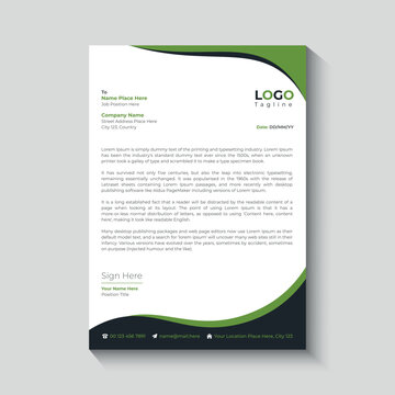 Business Creative letterhead template design
