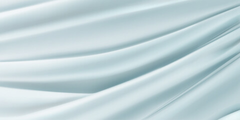 Fototapeta premium Background of light blue fabric with several folds