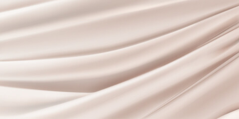 Fototapeta na wymiar Background of beige fabric with several folds