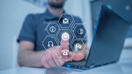 Customer service 24-7. Customer  support.