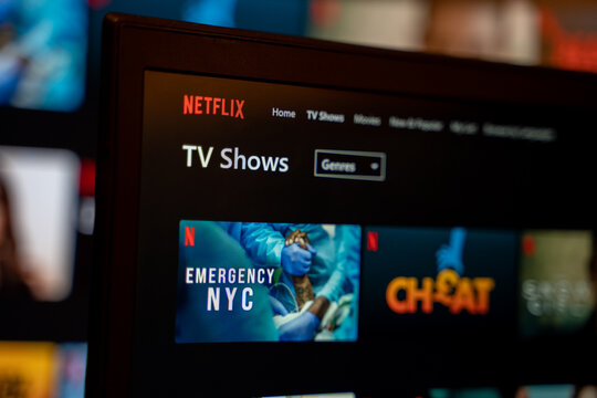 Emergency NYC tv series poster on Netflix site. Emergency NYC is a Netflix documentary series about New York City’s healthcare professionals. Ankara, Turkey - April 27, 2023.