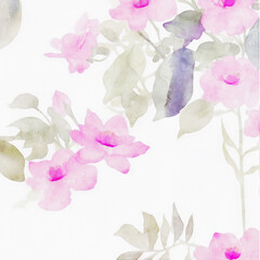 Watercolor Various Flowers, Roses, Peony Flowers, Wedding Illustrations