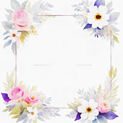 Watercolor Various Flowers, Roses, Peony Flowers, Wedding Illustrations