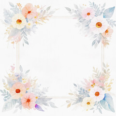 Watercolor Various Flowers, Roses, Peony Flowers, Wedding Illustrations