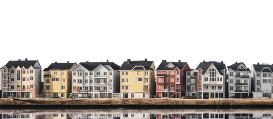Fototapeta premium Panoramic View of Residential Cityscape