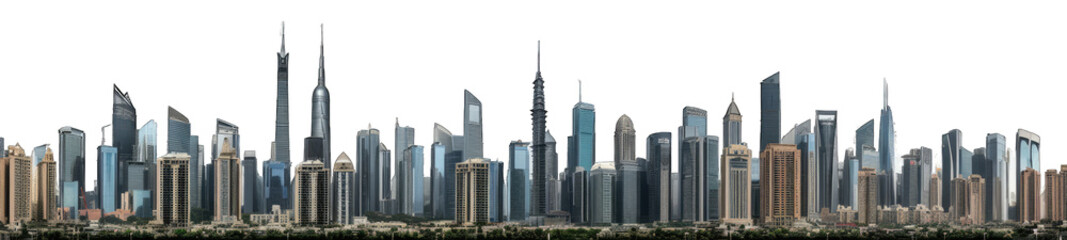 Fototapeta na wymiar skyline silhouette, skyscraper, view of the city, cityscape