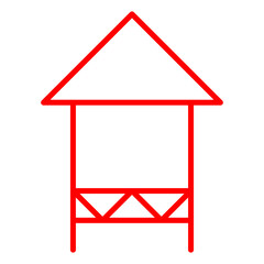 House on stilts icon