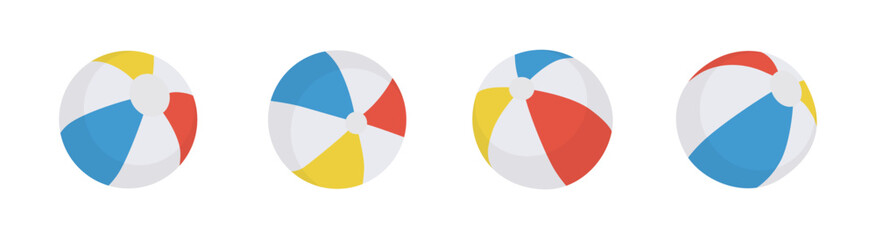 set of beach balls 